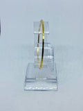 Armreif Gelbgold 585 mit diagonaler Streifengravur (um 1960)