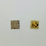 Ohrstecker Bicolor 375 Gold mit Diamant