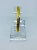 Armreif Gelbgold 565 mit Gravurstreifen