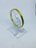 Armreif Gelbgold 565 mit Gravurstreifen