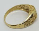 Herrenring Gold 416 mit viereckigen Mineralstein "Weiß"