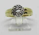 Damenring Gold/Weißgold 585 Bicolor