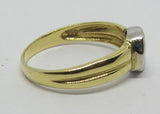 Damenring Gold/Weißgold 585 Bicolor