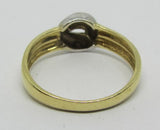 Damenring Gold/Weißgold 585 Bicolor