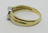Damenring Gold/Weißgold 585 Bicolor