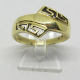 Damenring Gold 585 mit Meander