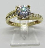 Damenring Gold 585 mit Zirkonia "Weiß"
