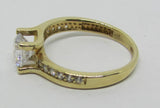 Damenring Gold 585 mit Zirkonia "Weiß"