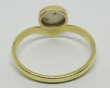 Damenring Gold 585 mit Edelopal "Weiß"