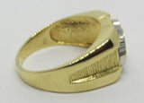 Herrenring Gold 585 mit Zirkonia "farblos-weiß"