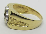 Herrenring Gold 585 mit Zirkonia "farblos-weiß"