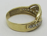 Damenring Gold 585 mit Zirkonia "farblos-weiß"