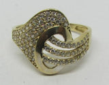 Damenring Gold 585 mit Zirkonia "farblos-weiß"