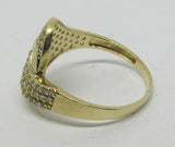 Damenring Gold 585 mit Zirkonia "farblos-weiß"