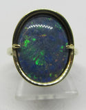 Vintage Damenring Gold 333 mit Opaltriblette