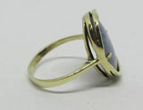 Vintage Damenring Gold 333 mit Opaltriblette