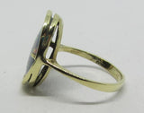 Vintage Damenring Gold 333 mit Opaltriblette