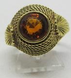 Vintage Damenring Gold 585 mit Citrin "gold"