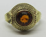 Vintage Damenring Gold 585 mit Citrin "gold"