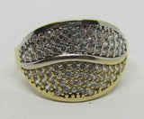 Damenring Gold 585 mit Zirkonia "farblos-weiß"