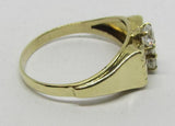Vintage Damenring Gold 333 mit Mineralsteinen "weiß"