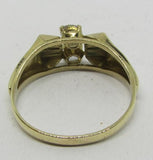 Vintage Damenring Gold 333 mit Mineralsteinen "weiß"