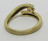 Damenring Gold 585 mit Amethyst und Diamanten