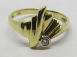 Damenring Gold 585 mit Diamant