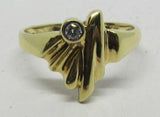 Damenring Gold 585 mit Diamant