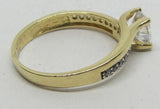 Damenring Gold 585 mit Zirkonia "farblos-weiß"