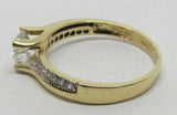 Damenring Gold 585 mit Zirkonia "farblos-weiß"