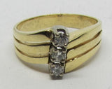 Damenring Gold 585 mit 3 Brillanten zus. ca. 0,25ct