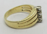Damenring Gold 585 mit 3 Brillanten zus. ca. 0,25ct