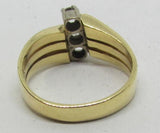 Damenring Gold 585 mit 3 Brillanten zus. ca. 0,25ct