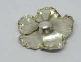 Anhänger Silber-Blume mit Koralle