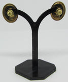 Ohrstecker mit Goldgemme - Frauenkopf oval -  Gold 585