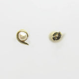 Ohrschmuck in Tropfenform mit Zuchtperle Gelbgold 333