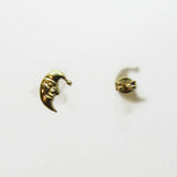Ohrstecker "Mond" Gold 333