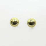 Ohrstecker mit gravierter Halbkugel Gold 585