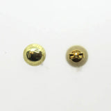 Ohrstecker mit gravierter Halbkugel Gold 585