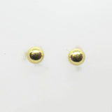 Ohrstecker mit polierter Halbkugel Gold 585