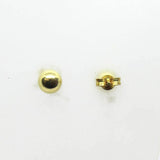 Ohrstecker mit polierter Halbkugel Gold 585