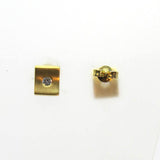 Ohrstecker mit Zarkonia Gold 333