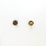 Ohrstecker "Blumenform" mit Diamanten Gold 375
