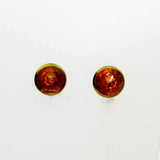 Ohrstecker mit facettiertem Bernstein Gold 333