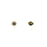 Ohrstecker mit Zirkonia in Zargenfassung Gold 333