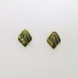 Ohrstecker Blattform Gold 585