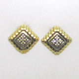 Ohrschmuck Viereckform Gold 333