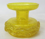 Vase/ Kerzenständer - Art-Deco - Uran glas gelb