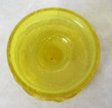 Vase/ Kerzenständer - Art-Deco - Uran glas gelb